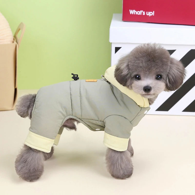 Thicken Warm Dog Jumpsuit Winter Dogs Clothes