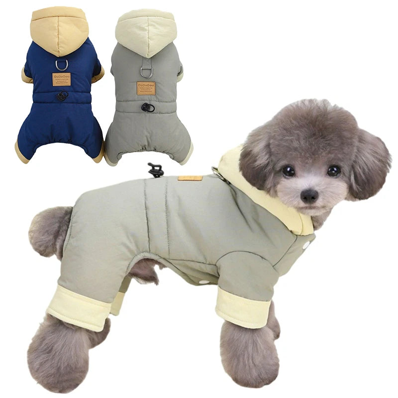 Thicken Warm Dog Jumpsuit Winter Dogs Clothes