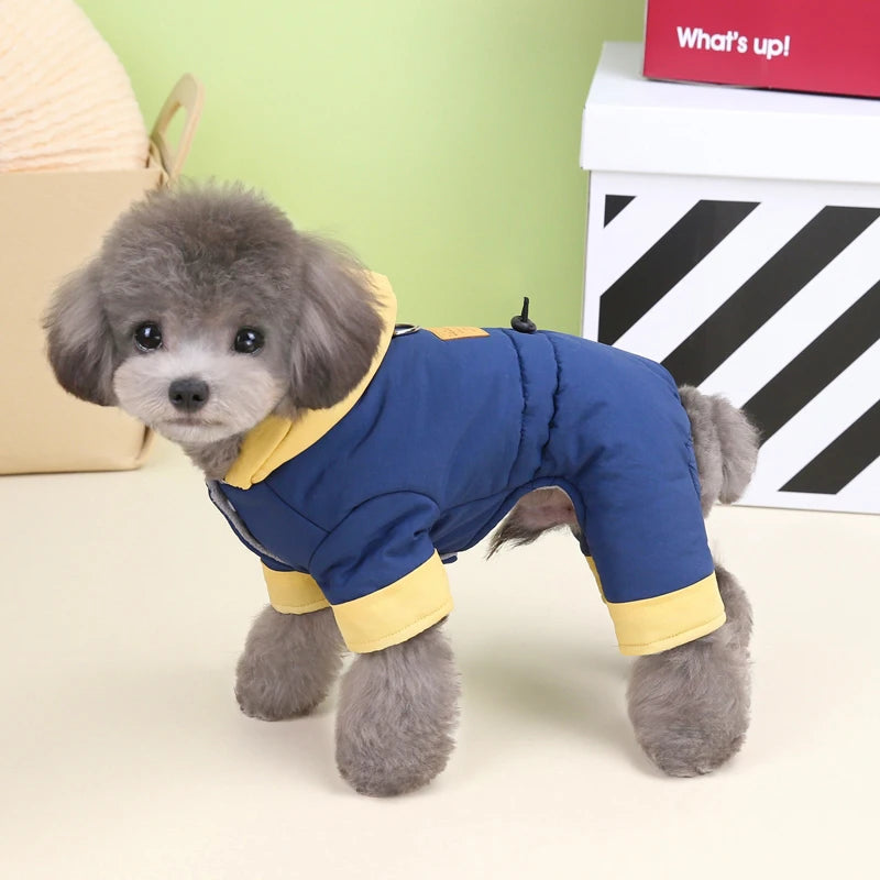 Thicken Warm Dog Jumpsuit Winter Dogs Clothes